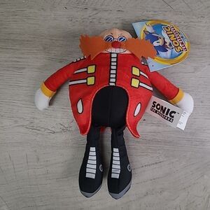 Sonic the Hedgehog DR EGGMAN ROBOTNIK 9" Plush Plushy Toy JAKKS 2023 NWT